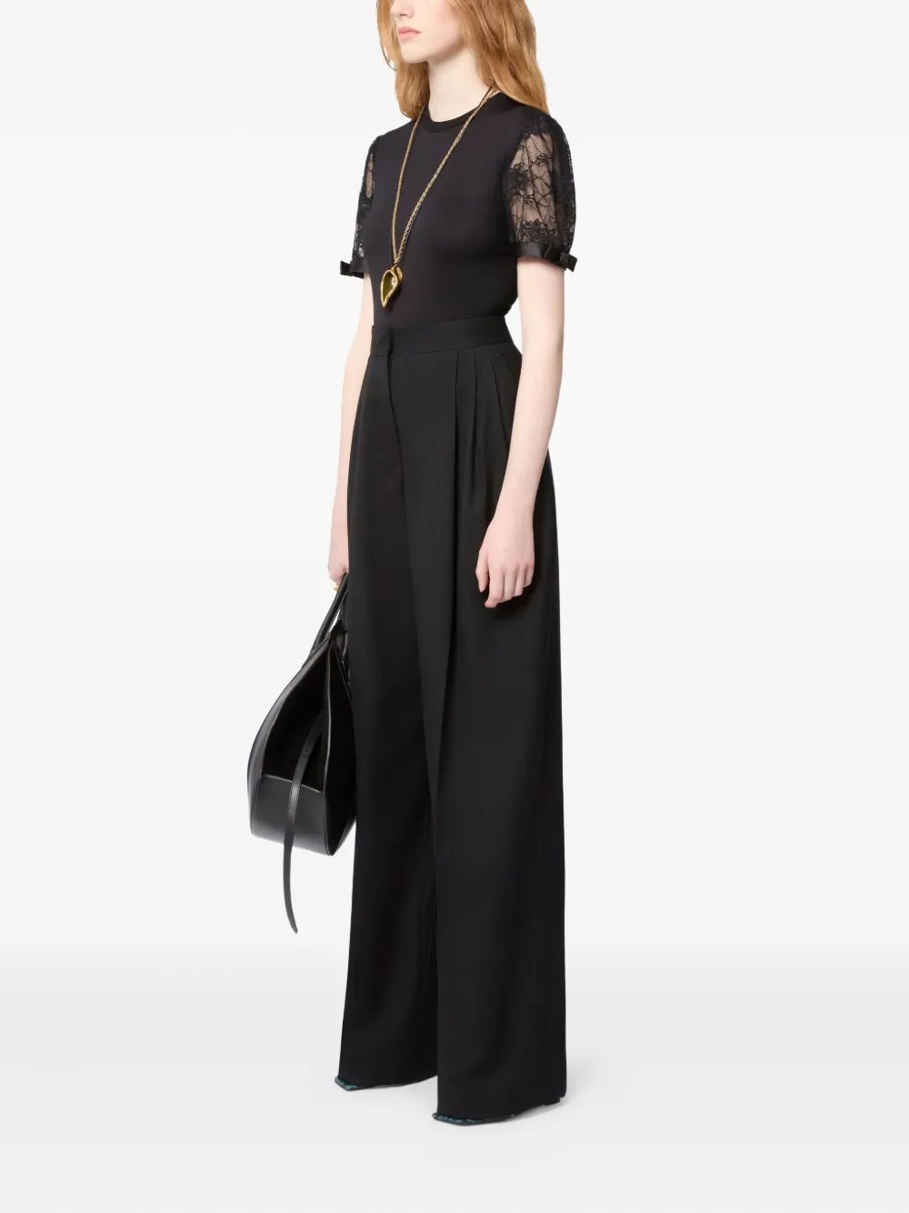 Nina Ricci lace-embroidered T-shirt