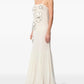 Nina Ricci flower-appliqués silk maxi dress