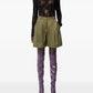 Nina Ricci wrinkled cotton tailored shorts