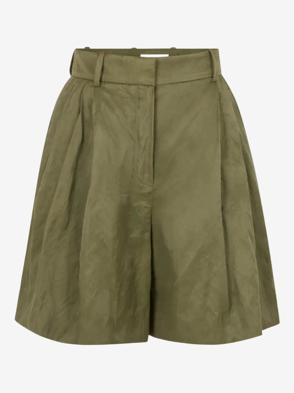 Nina Ricci wrinkled cotton tailored shorts