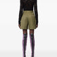 Nina Ricci wrinkled cotton tailored shorts