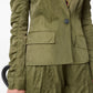 Nina Ricci crinkled ruffled-sleeves blazer