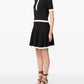 Nina Ricci bi-colour buttoned polo top