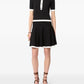 Nina Ricci bi-colour buttoned polo top