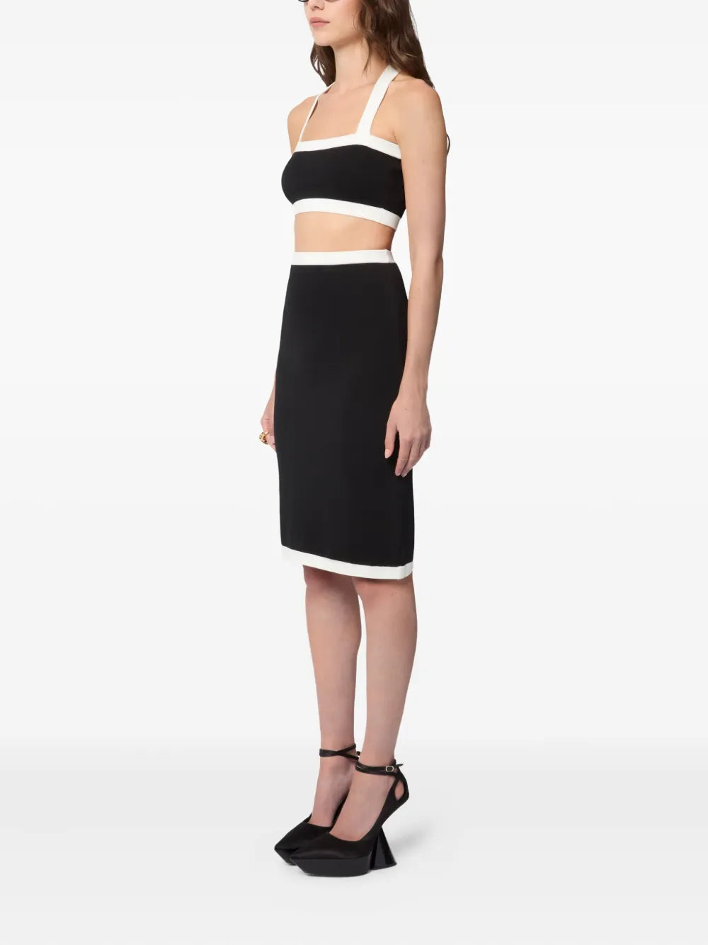 Nina Ricci knit midi skirt