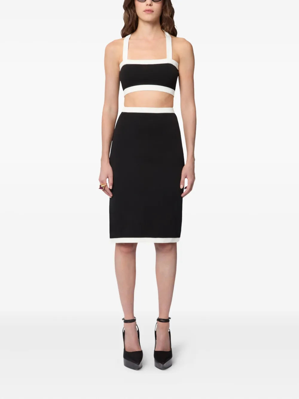Nina Ricci knit midi skirt
