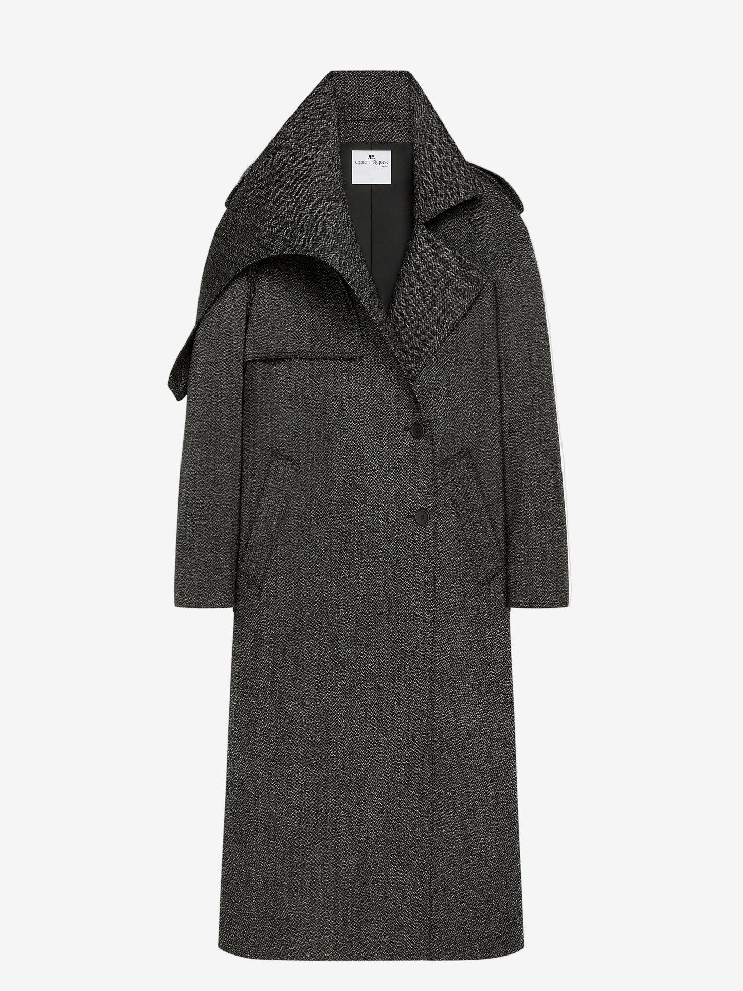 Oblique Caviar Wool Coat