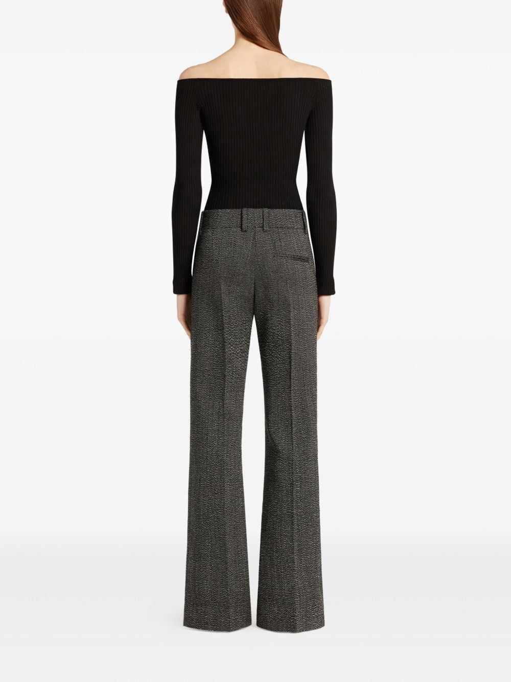 Օff-shoulder ribbed top