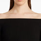 Օff-shoulder ribbed top