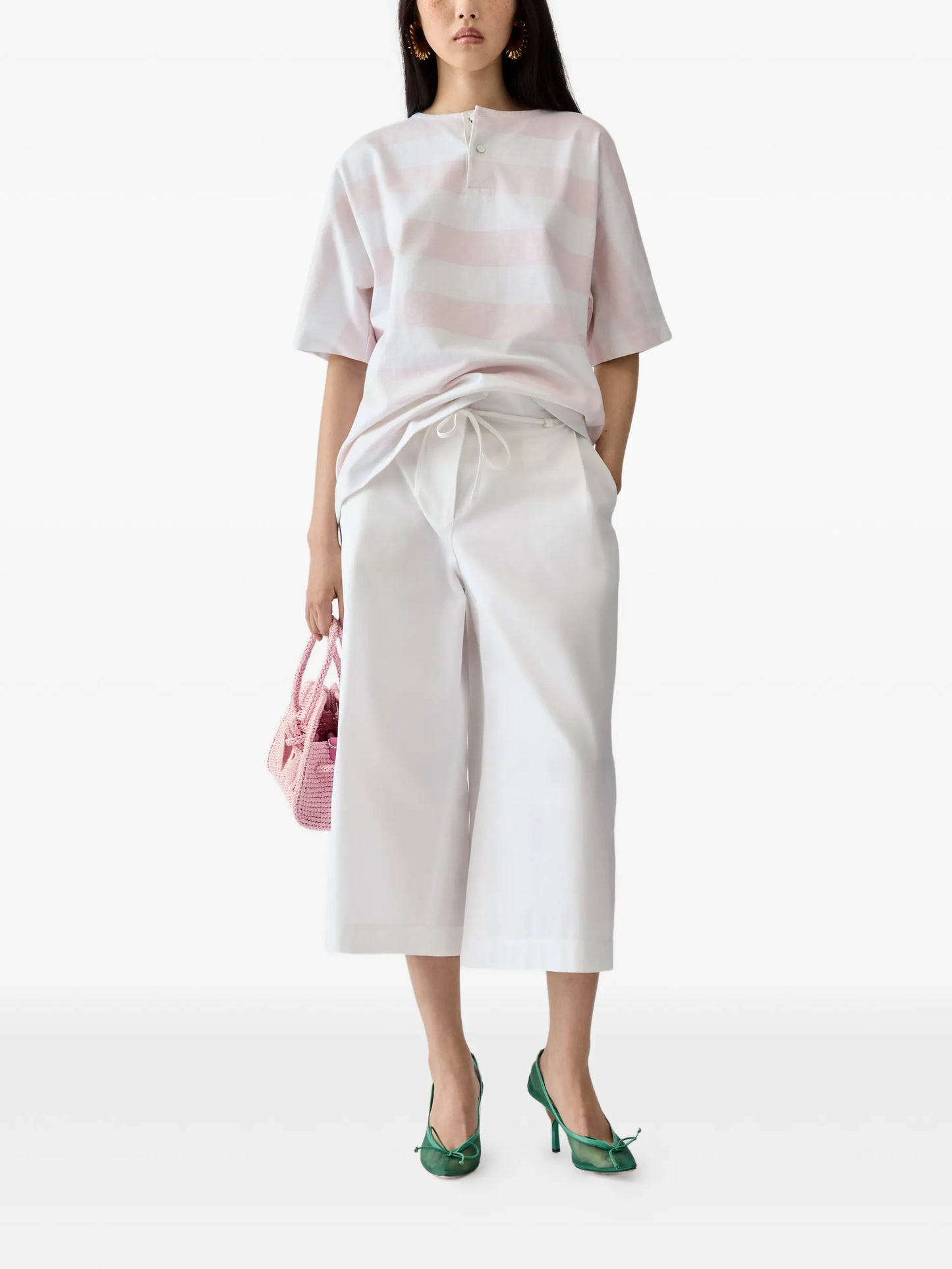 Jacquemus Cropped Cotton Trousers