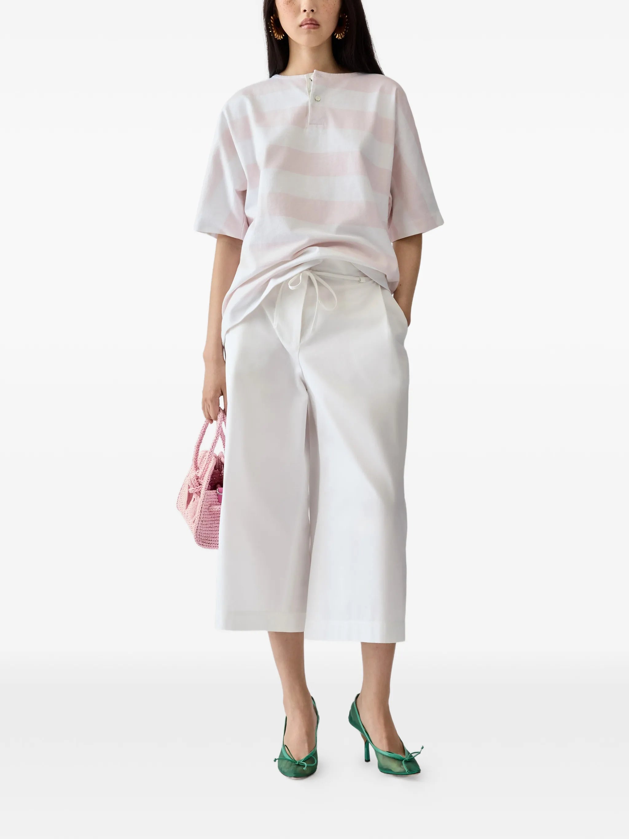 Jacquemus Cropped Cotton Trousers