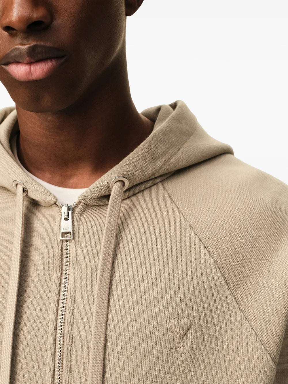 Small ADC Embossed Zipped Hoodie With Hood