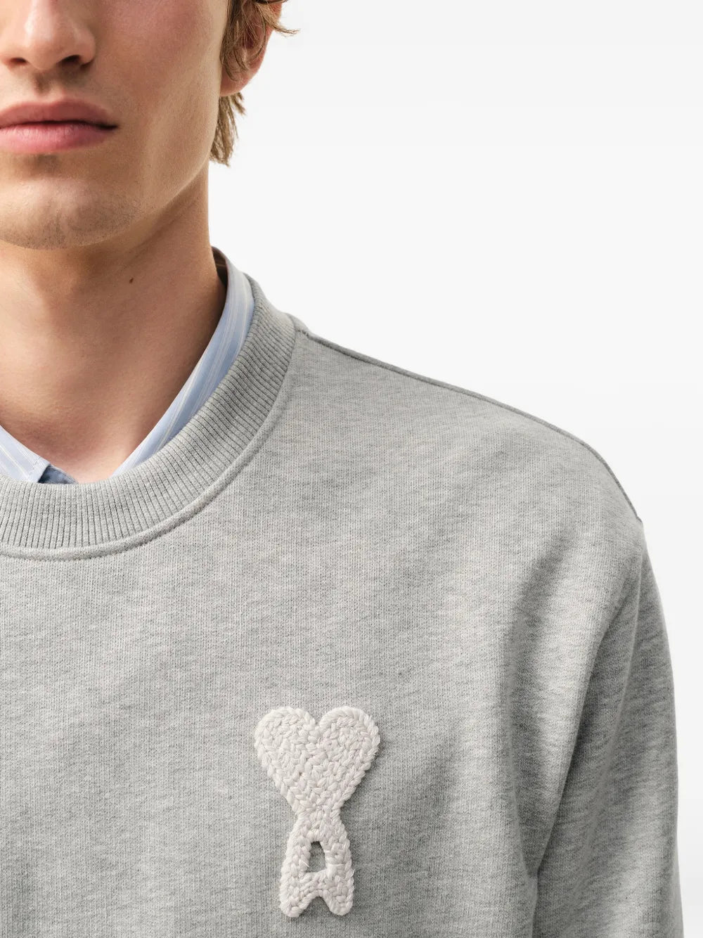 Cotton Knitted Ami De Coeur Sweatshirt