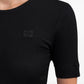 Ganni soft cotton rib T-shirt
