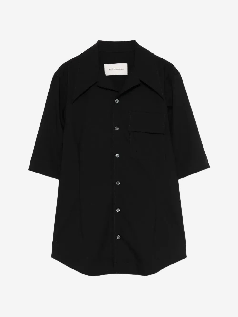 Fitted Short Sleeve Bowling Shirt