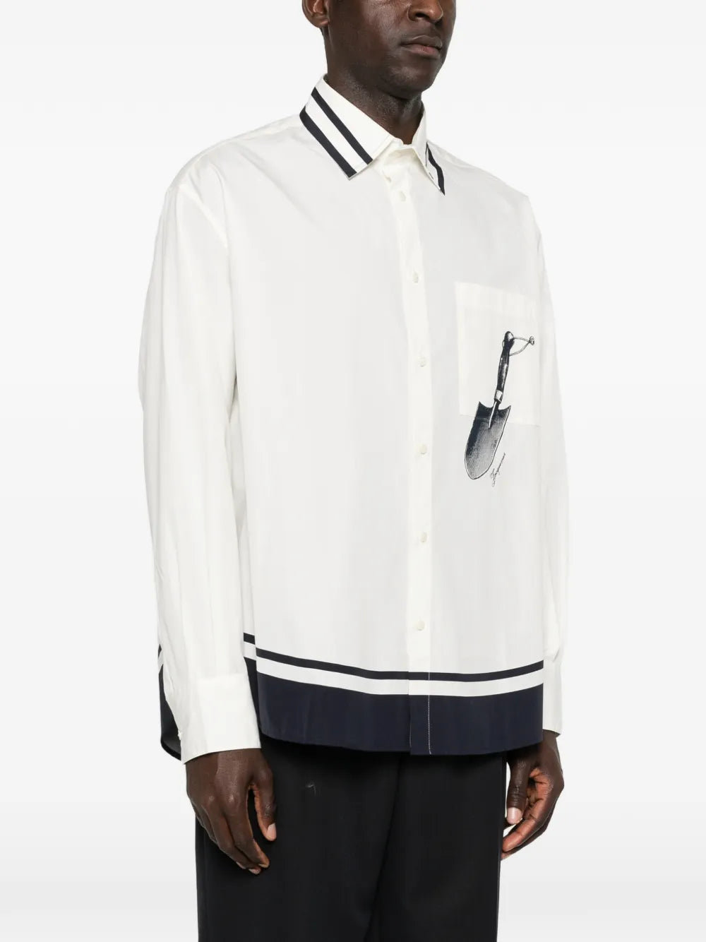 Men's The Camargue Cotton Watercolour Striped Shirt
