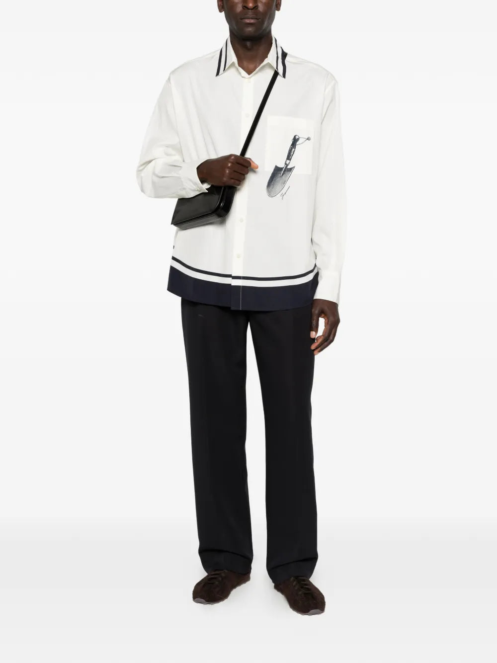 Men's The Camargue Cotton Watercolour Striped Shirt