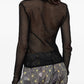 Mercerized Cotton Mesh Pointelle Longsleeve