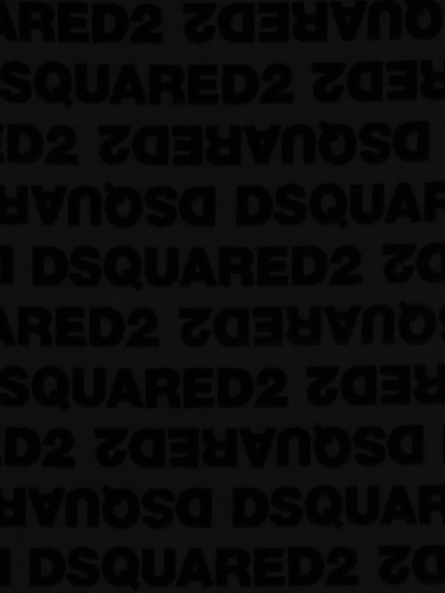 Black neck gaiter with 'Dsquared2' logo on a white background