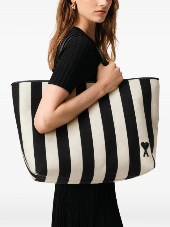 Cotton Ami De Coeur Shopping Bag