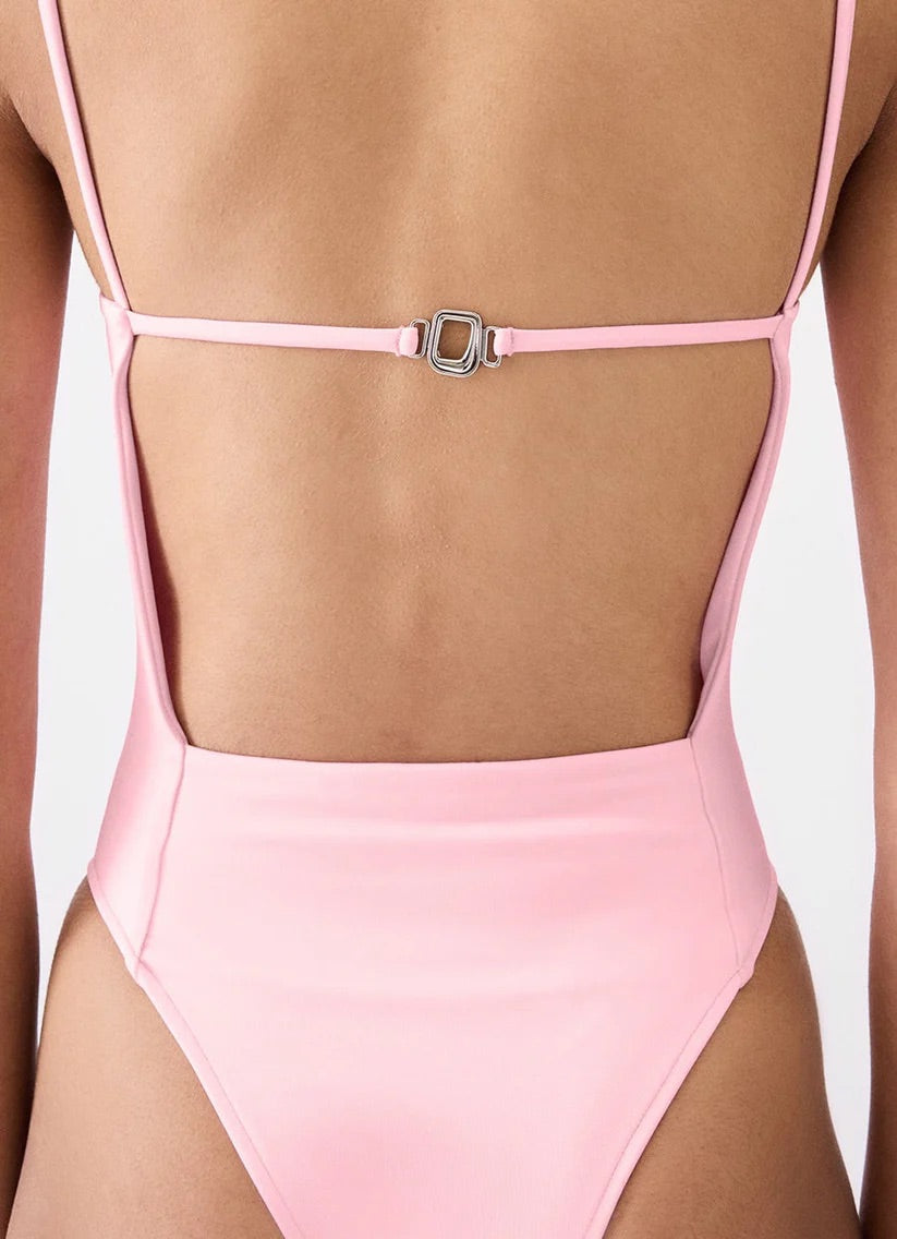 Sole open-back swimsuit