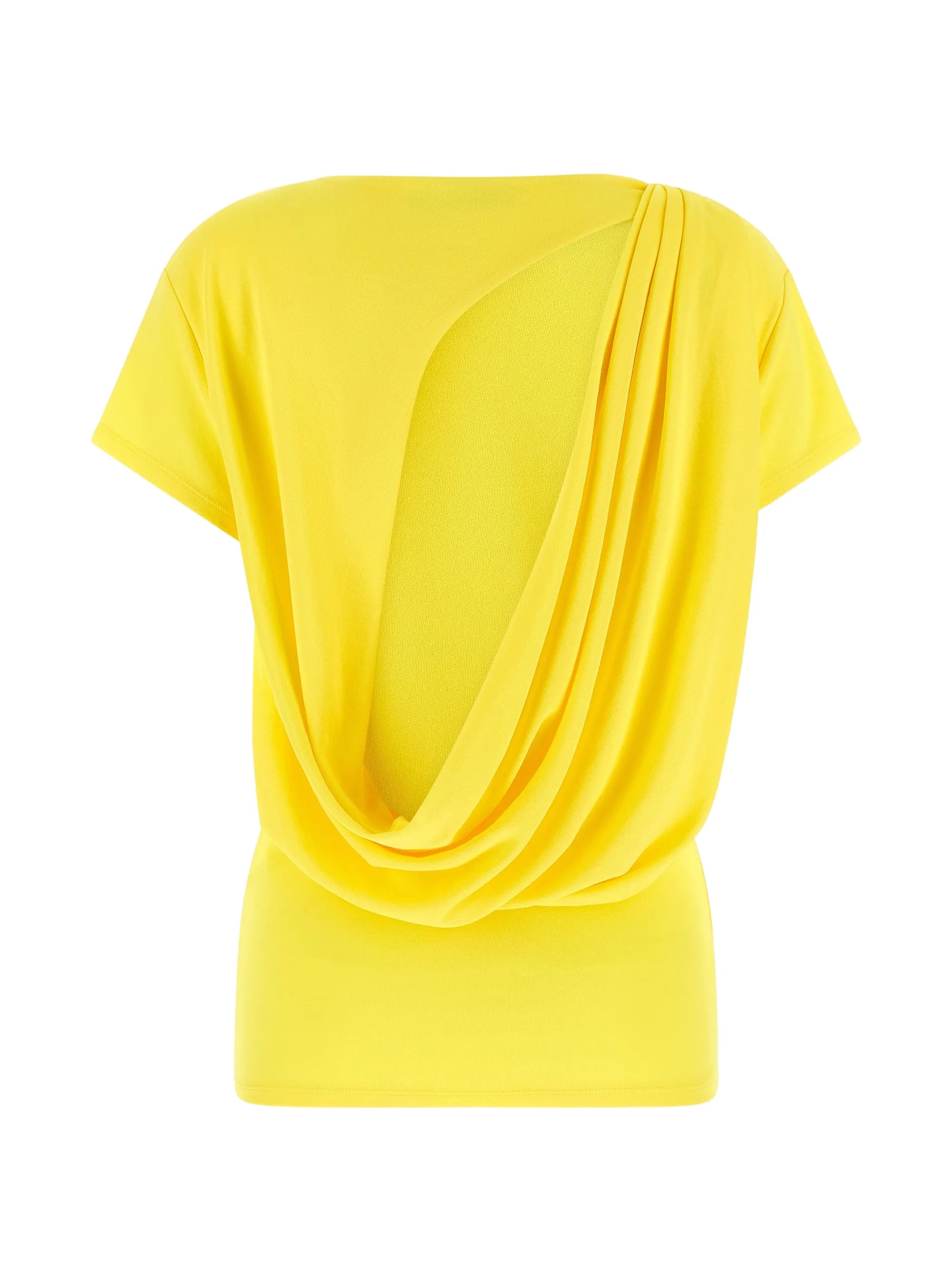 Yellow t-shirt on a white background