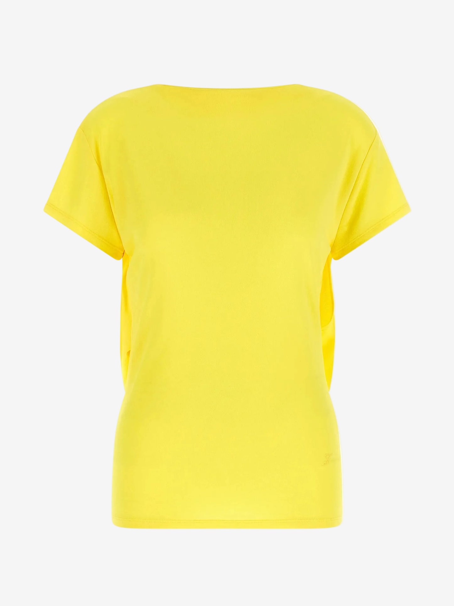 Yellow t-shirt on a white background