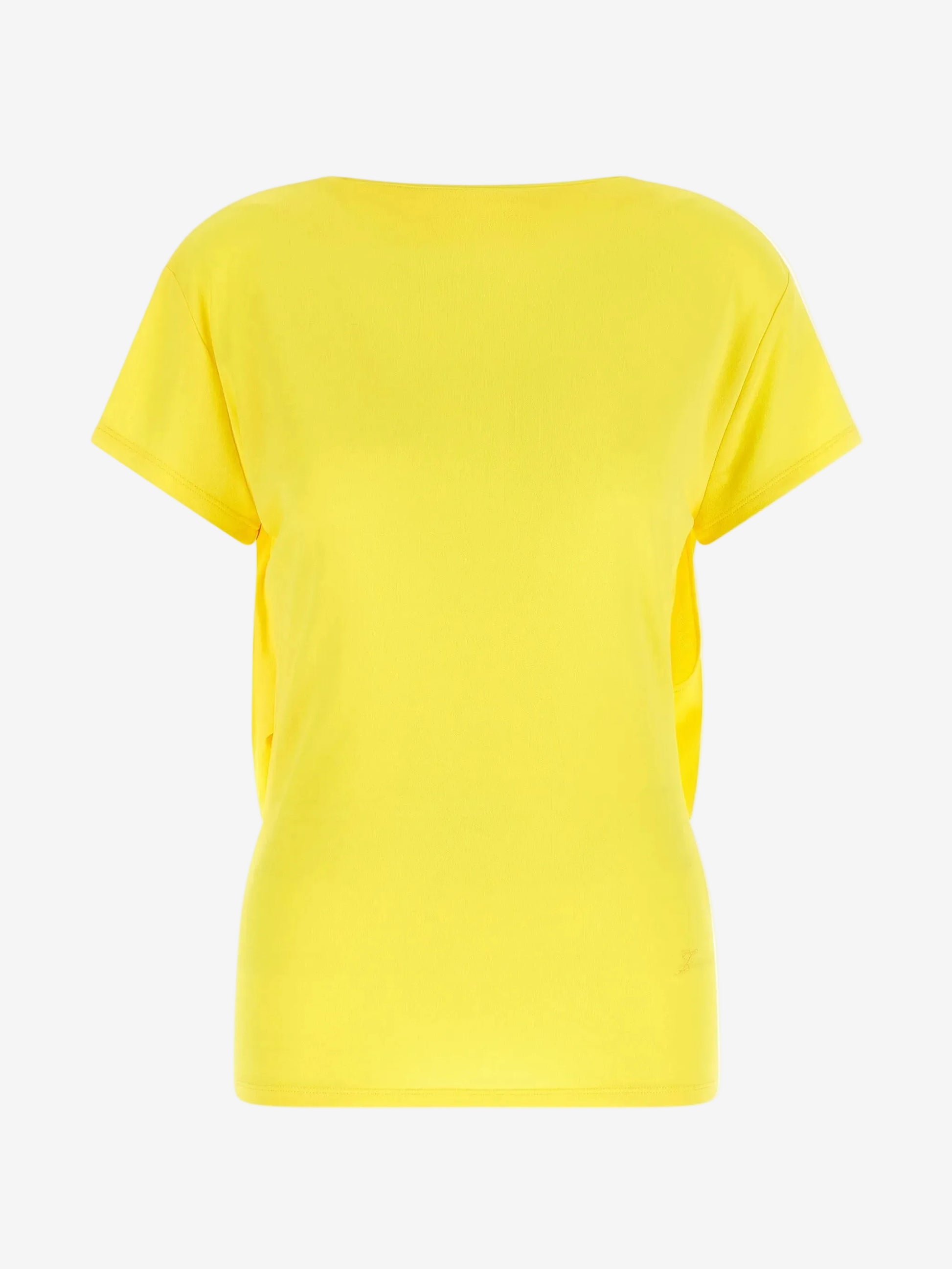 Yellow t-shirt on a white background