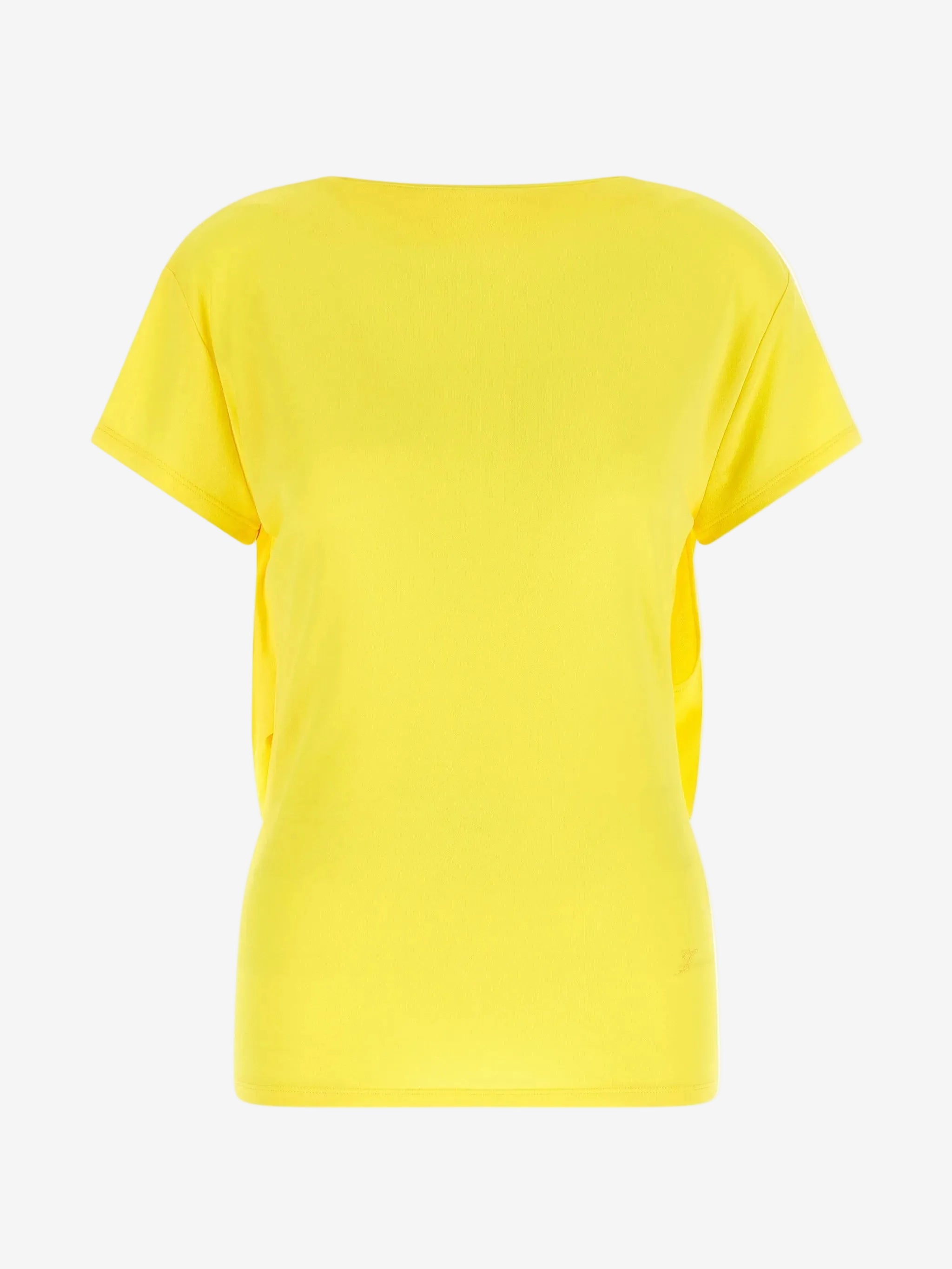 Yellow t-shirt on a white background