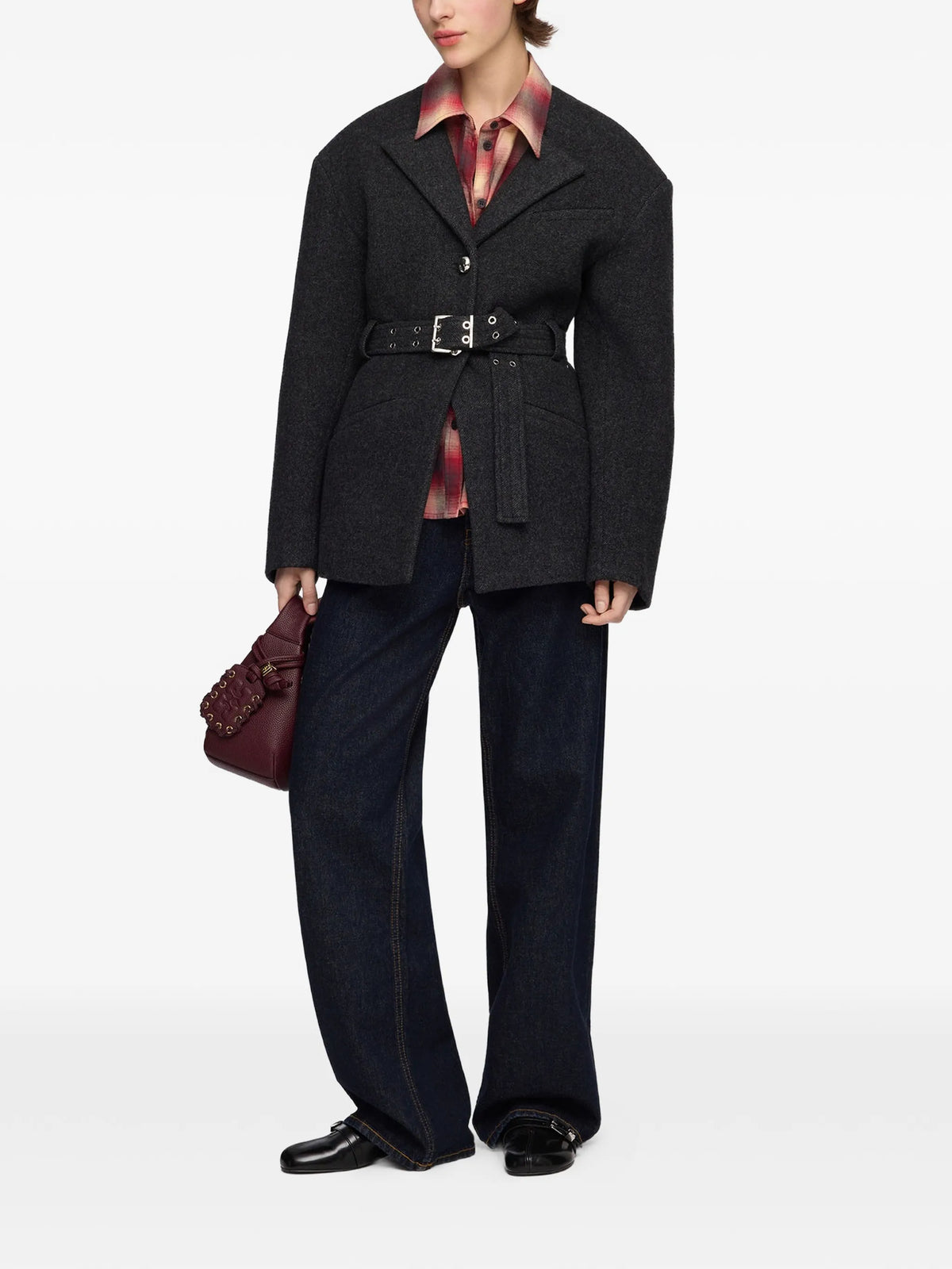 Peacoat Wool Fitted Jacket