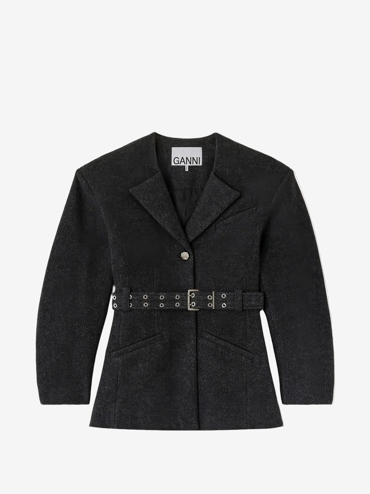 Peacoat Wool Fitted Jacket