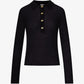Sheer Wool Ribbed Polo