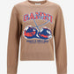 Fine Cotton Graphic Sweater Cherry