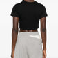 The Attico corset-style Cropped T-shirt