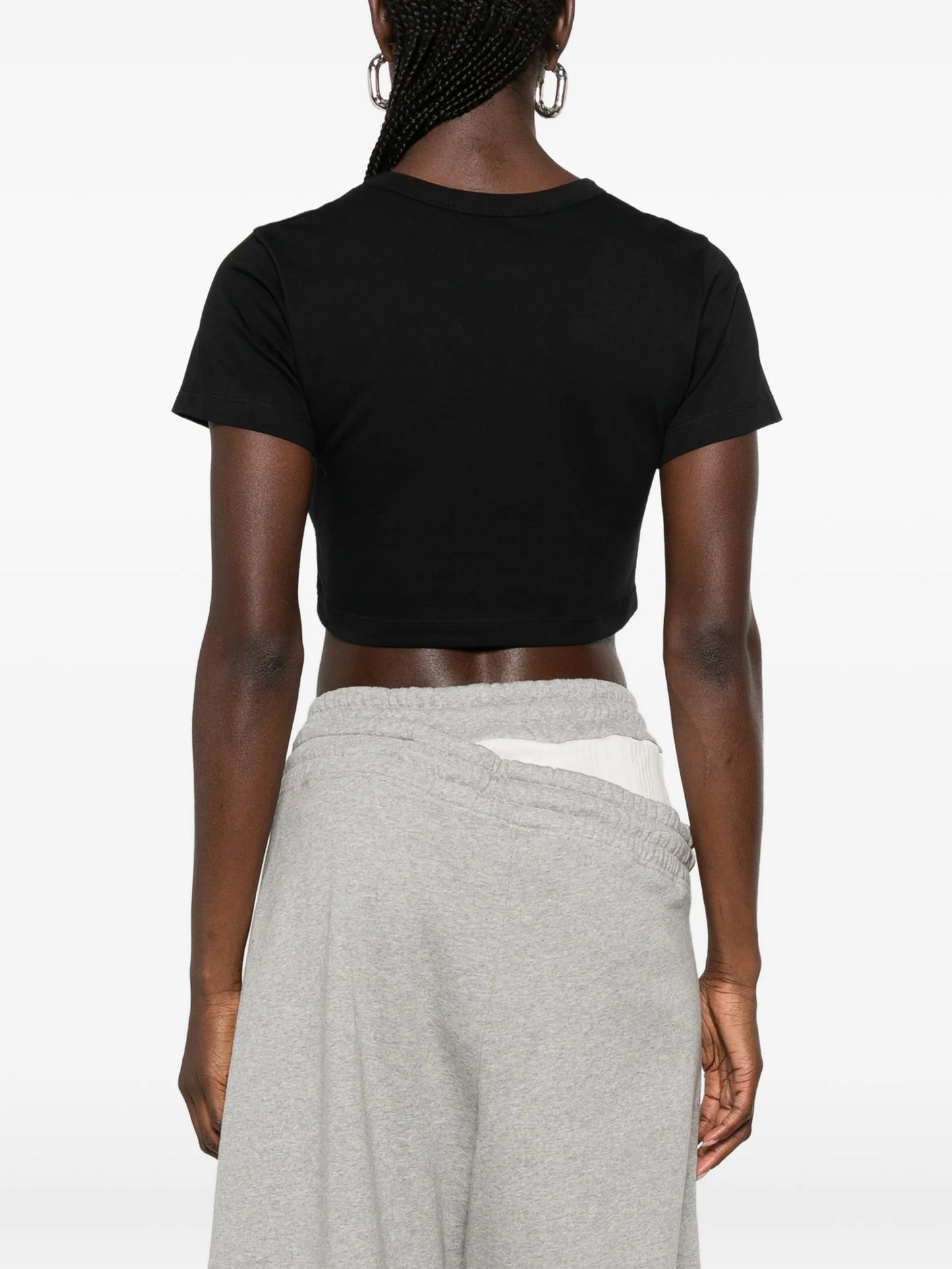 The Attico corset-style Cropped T-shirt