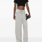 The Attico corset-style Cropped T-shirt