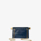 Rond Carré small croc-effect clutch bag