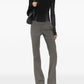 The tailored flared trousers