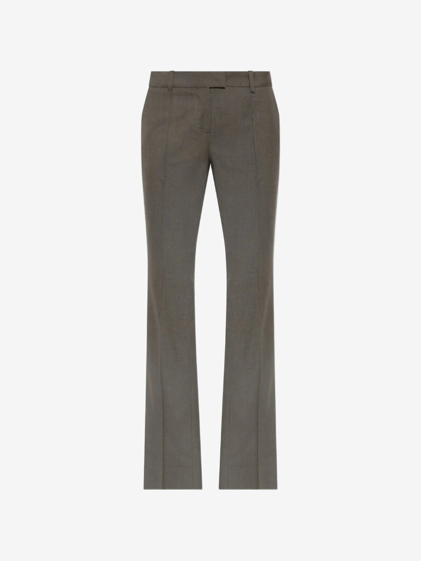The tailored flared trousers