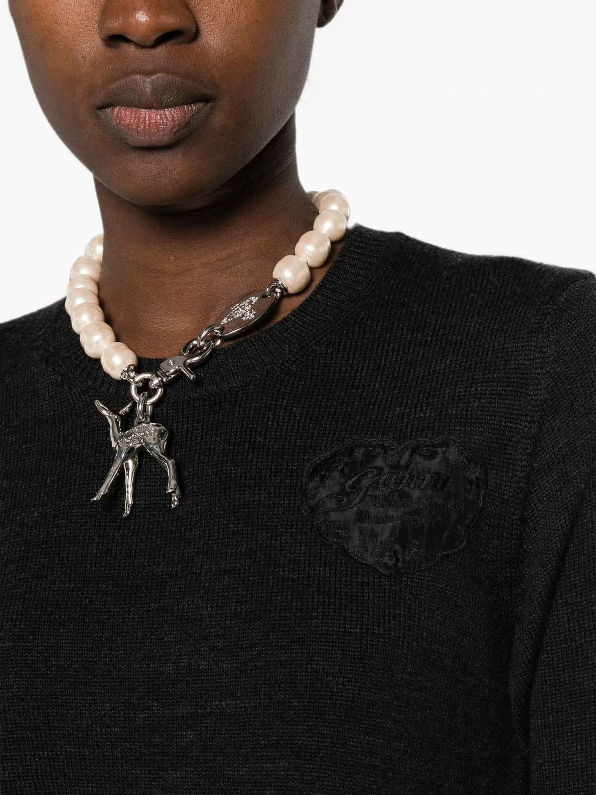 Lace Wool Crewneck