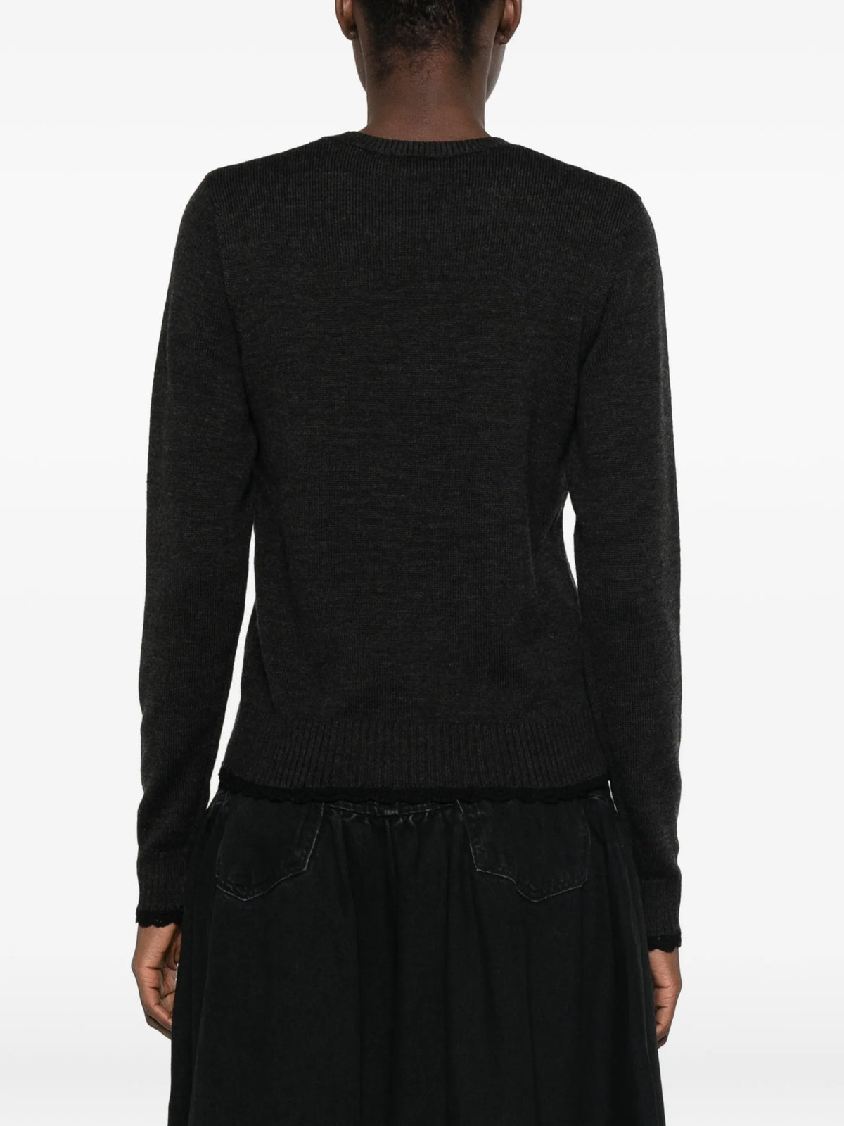 Lace Wool Crewneck