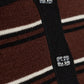 Mini Ribbed Merino Polo Brown