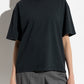 Women's black T-shirt with crystals