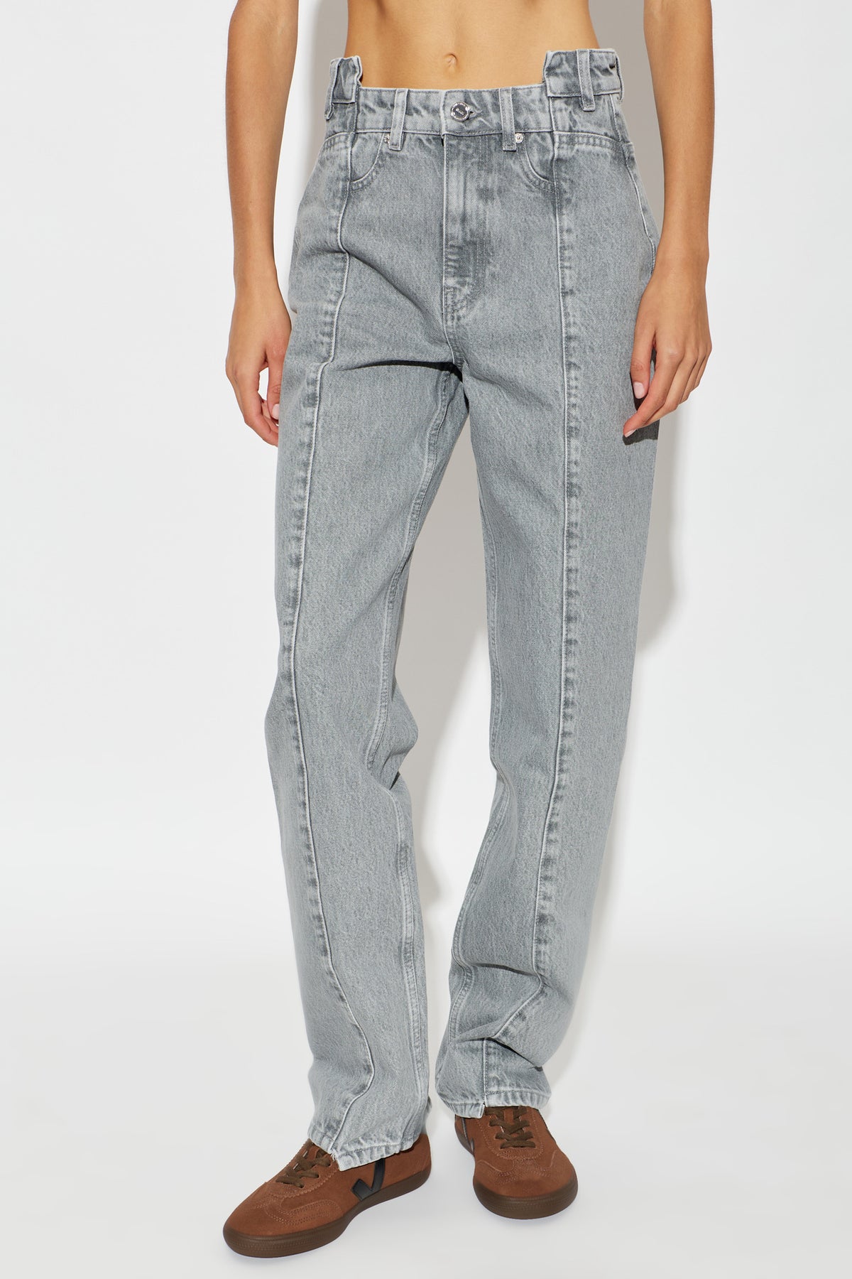 Rigid Denim Fold Jeans