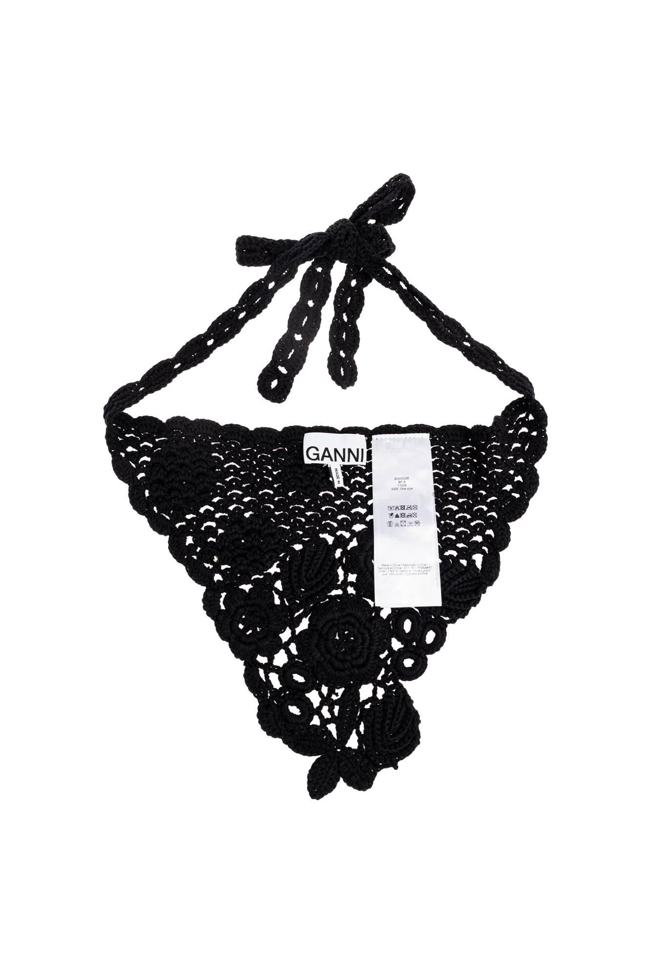 Head Scarf in Cotton Crochet