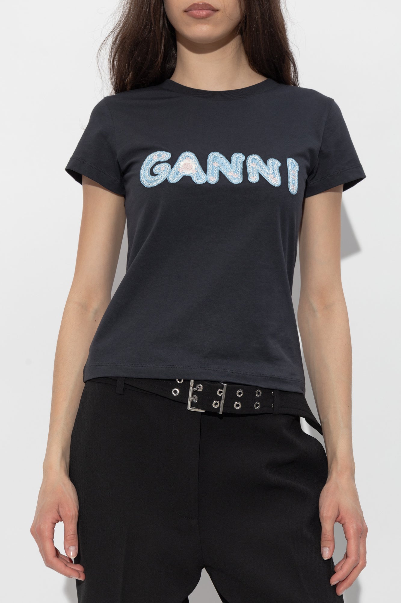 Basic Cotton Jersey Baby Fit Ganni