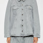 Rigid Denim A-line Overshirt