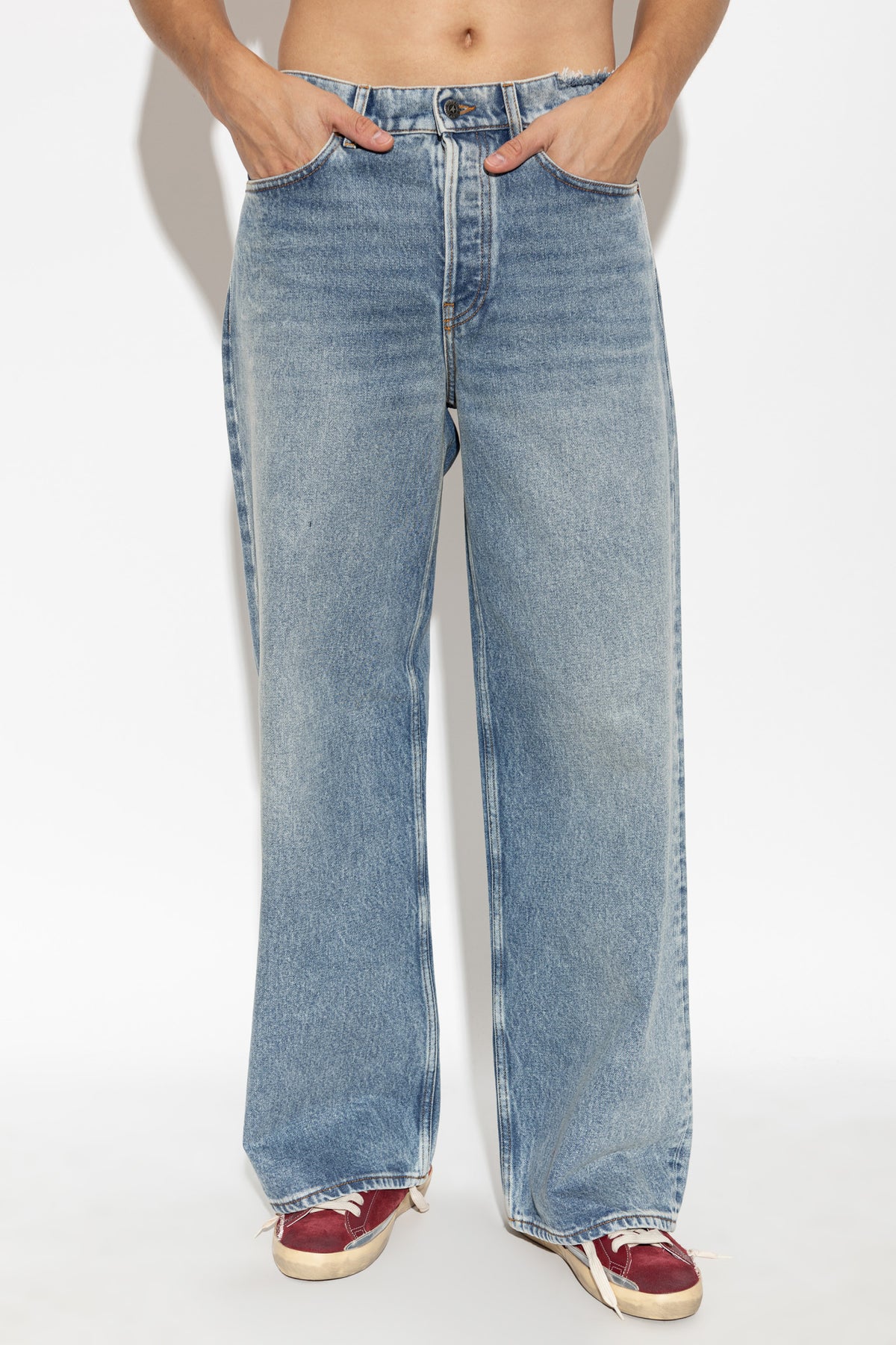 Journey M'S Pant Wide Parker Cotton Denim Vintage Medium Washcotton Denim Vinag