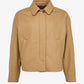 Tan jacket on a white background