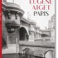Book cover of 'Eugène Atget Paris' with a black and white photo of a bridge and red border.